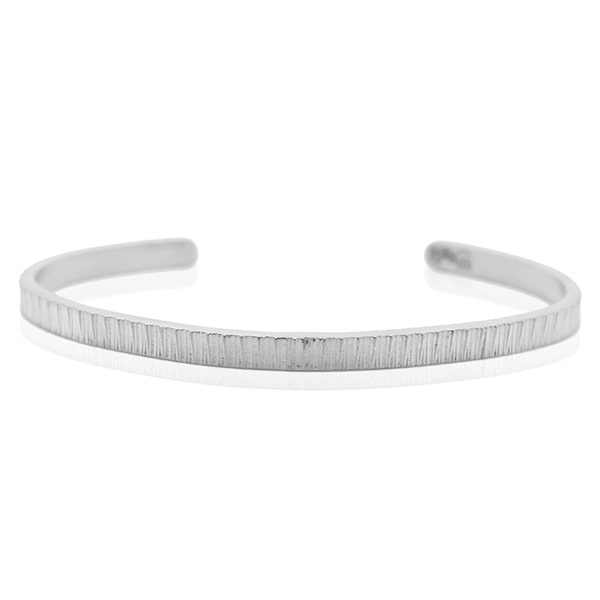 Platinum Bangle - Textured Cuff **Matte Finish** - 27.7 Grams, .9995 fine 24K Pure