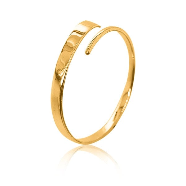 Gold Bangle - Eternal Twist Wrist Cuff **Matte Finish** - 31.8 Grams, .9999 Fine 24K Pure