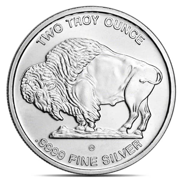 2 Oz Buffalo - .9999 Pure Silver Round