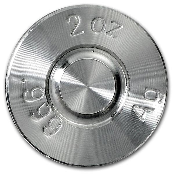 Silver Bullet - 2 Troy Oz .999 Fine Silver (.308 Cal)