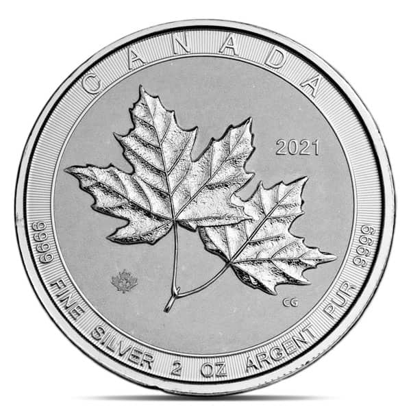 Canadian Twin Maple - Random Date, 2 Troy Oz .9999 Pure