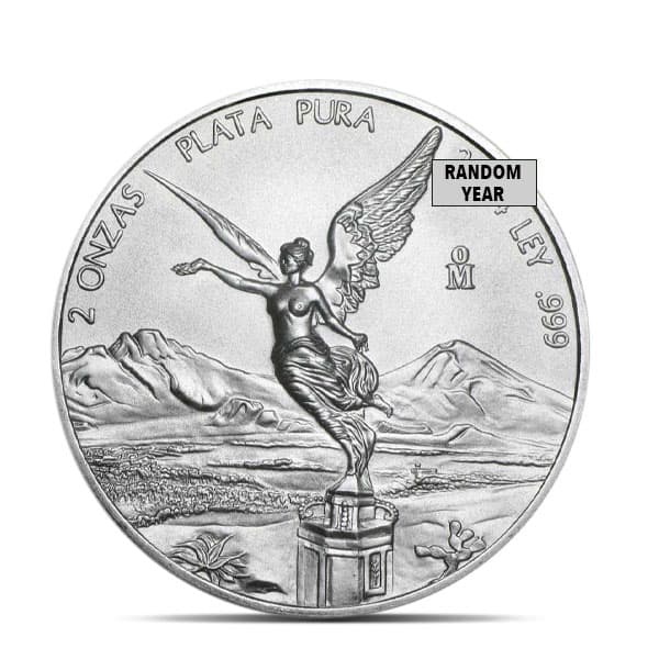 2 Oz Silver Coin - .999 Pure, Random Design