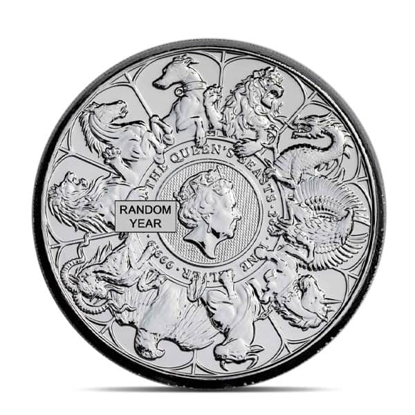 2 Oz Silver Coin - .999 Pure, Random Design