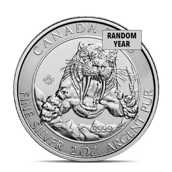 2 Oz Silver Coin - .999 Pure, Random Design