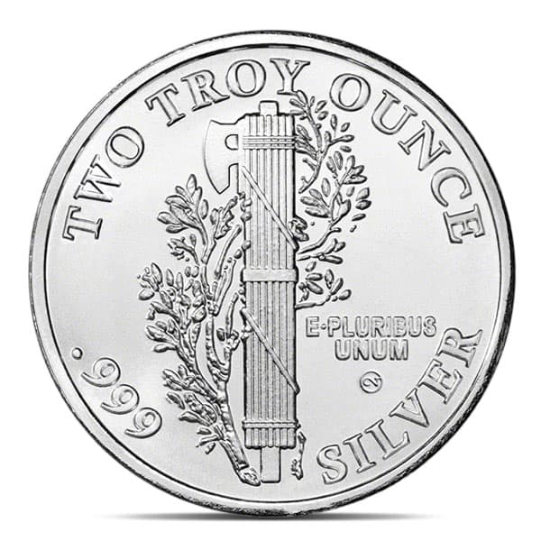 2 Oz Mercury - .999 Pure Silver Round