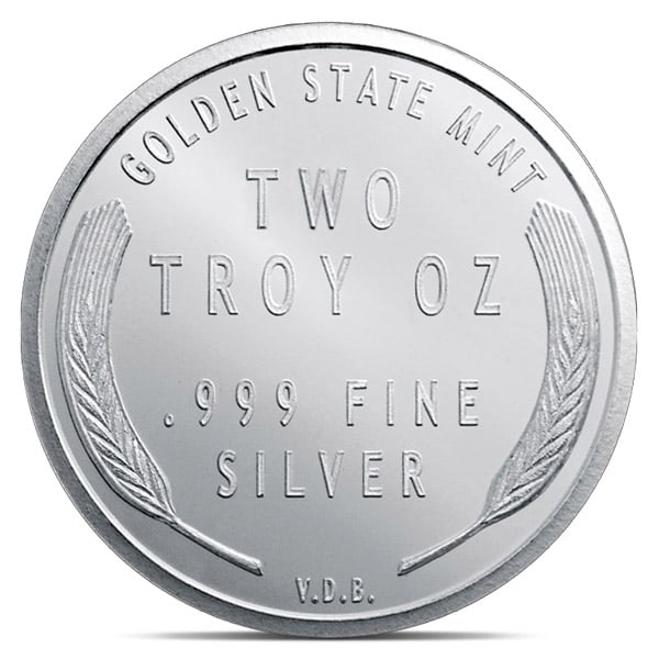 2 oz Lincoln Silver Round, Wheat Penny Design, .999 Fine – Money