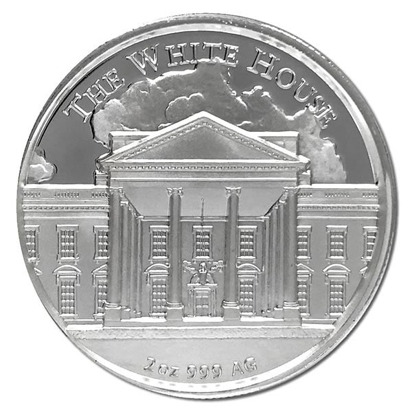 President Trump - 2 Oz Ultra High Relief Pure Silver Round thumbnail