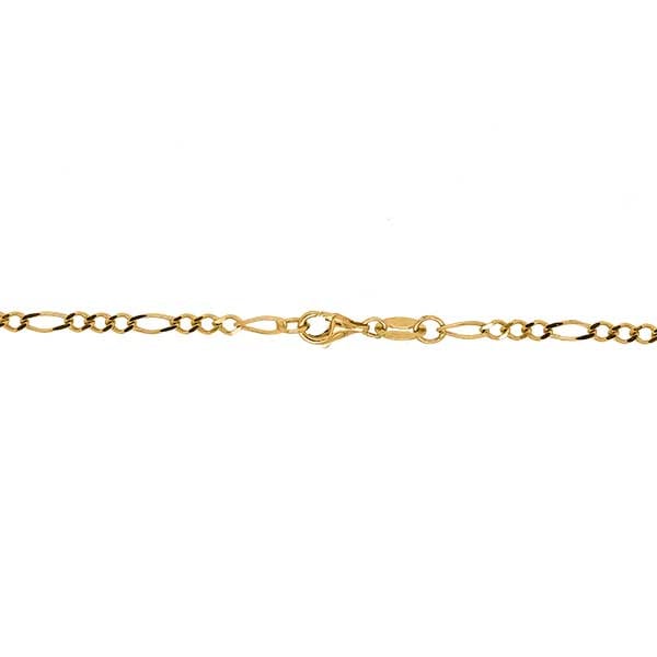 Gold Chain - 1.85 mm Figaro Design - 50.8 cm (20") Length, 3.2 Grams 22k Gold