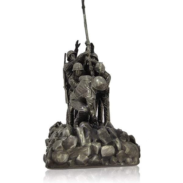 Iwo Jima - Sterling Silver Statue, 30 Troy Ozs, .925 Pure thumbnail