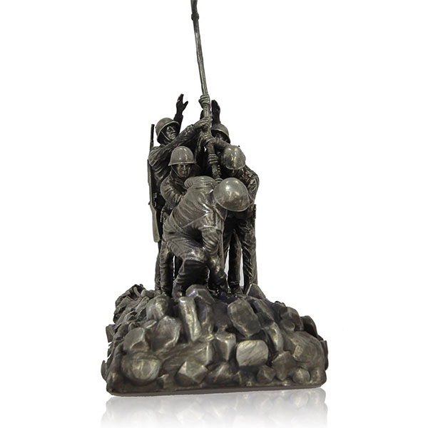 Iwo Jima - Sterling Silver Statue, 30 Troy Ozs, .925 Pure