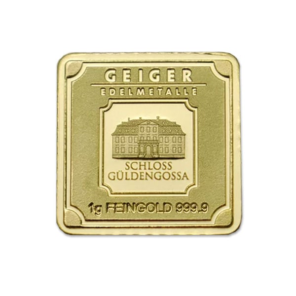 Geiger GOLD Bars - 30 x 1 Gram Box .9999 Pure