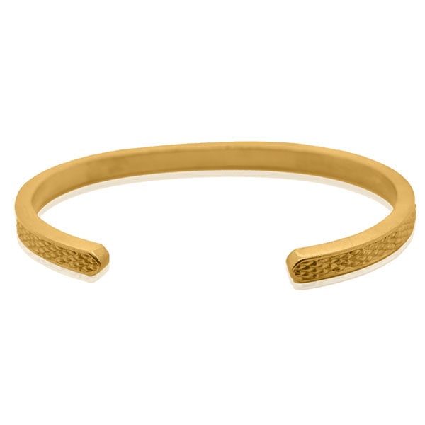 Gold Bangle - Embellished **Matte Finish** - 34.6 Grams, .9999 Fine 24K Pure