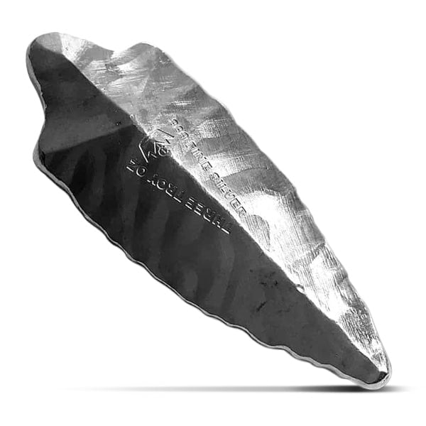 Long Arrowhead 3 Oz Silver 3D Bar - .999 Pure