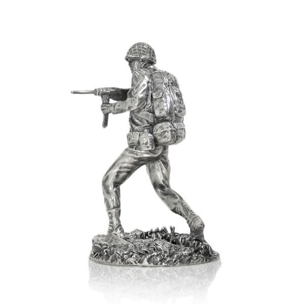 Assault, "Greaseman Gary" - Sterling Silver Statue, 4 Troy Ozs, .925 Pure