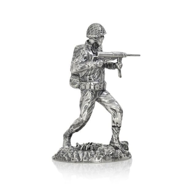 Assault, "Greaseman Gary" - Sterling Silver Statue, 4 Troy Ozs, .925 Pure