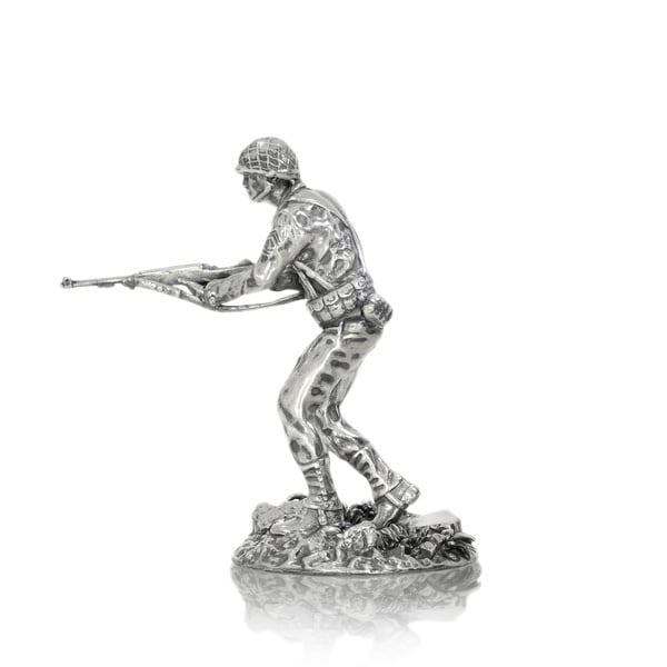 Rifleman, "Glover S. Johns" - Sterling Silver Statue, 4 Troy Ozs, .925 Pure