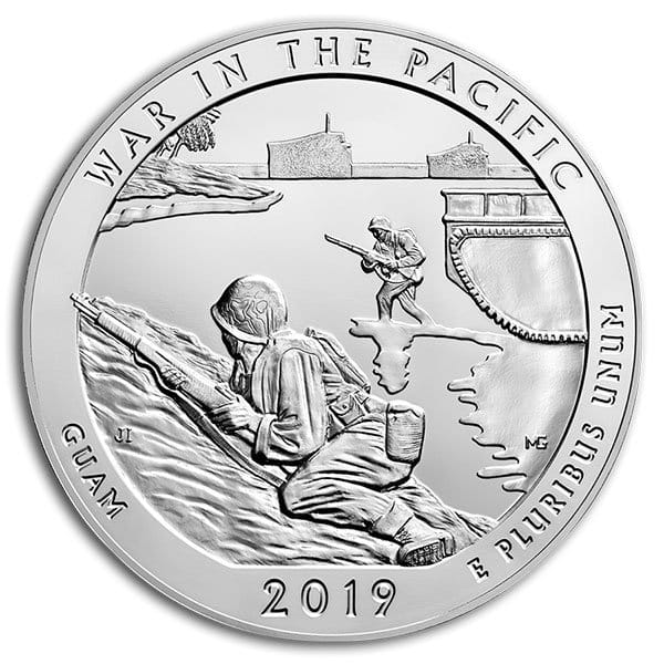 America the Beautiful - War in the Pacific National Historical Park 5 Ounce .999 Silver thumbnail