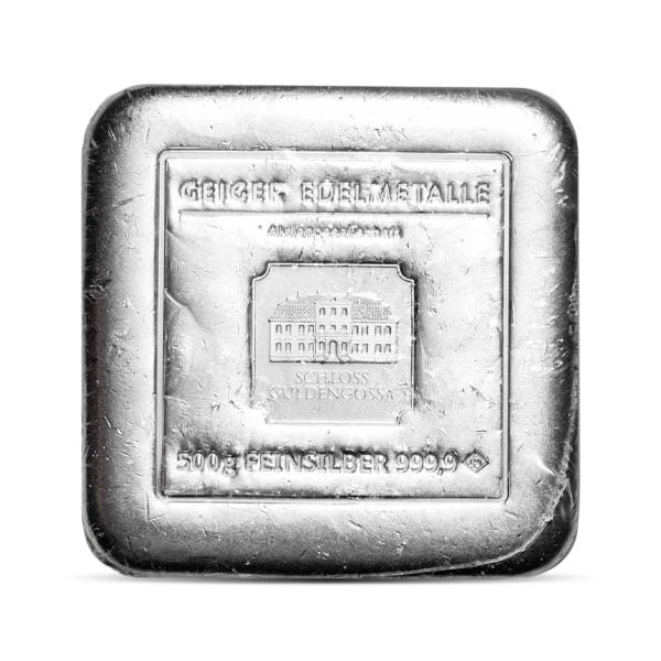 Silver Bar - 500 Gram (1/2 Kilo), .999 Pure