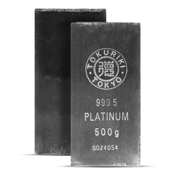 Platinum Bar - 500 Gram, .9995 Pure (Design Our Choice)