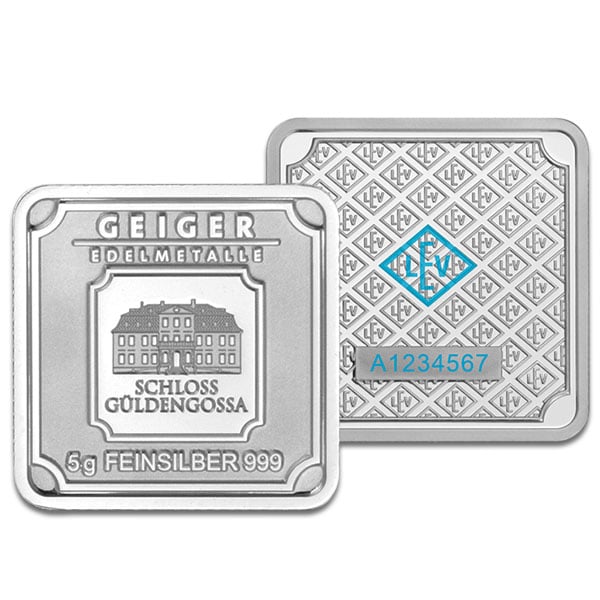 Geiger Silver Box - 5 Gram Silver Bars x 30 pcs, .999 Pure thumbnail