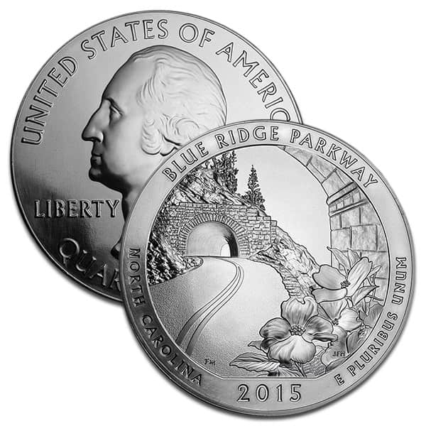 America the Beautiful - Blue Ridge National Parkway 5 Ounce .999 Silver