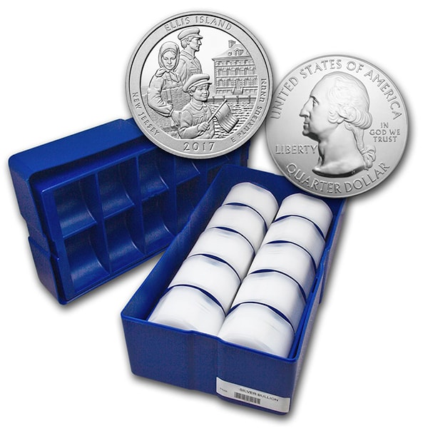 America the Beautiful 5 Ounce Silver - Ellis Island thumbnail