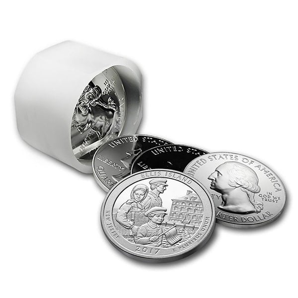 America the Beautiful 5 Ounce Silver - Ellis Island thumbnail