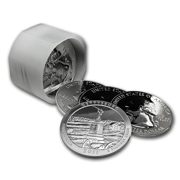 America the Beautiful - Gettysburg National Military Park 5 Ounce .999 Silver thumbnail