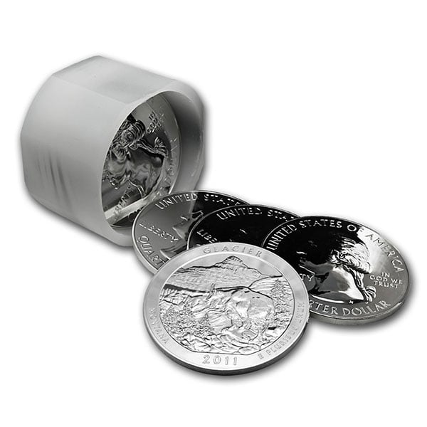 America the Beautiful - Glacier National Park 5 Ounce Silver