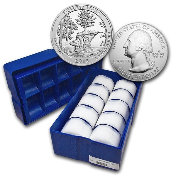 America the Beautiful - Pictured Rocks National Lakeshore 5 Ounce .999 Silver thumbnail