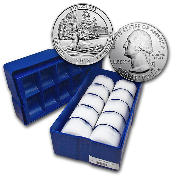America the Beautiful -  Voyageurs National Park 5 Ounce .999 Silver thumbnail
