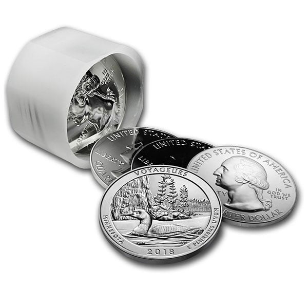 America the Beautiful -  Voyageurs National Park 5 Ounce .999 Silver thumbnail
