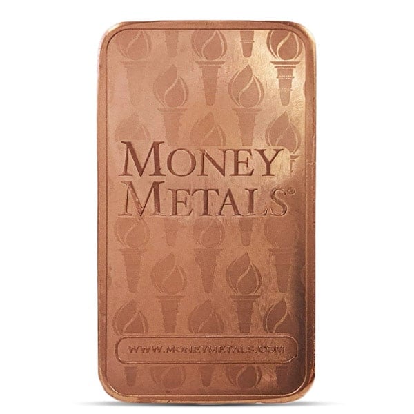 Copper BAR - MMX Design, 5 AVDP Oz, .999 Pure Copper