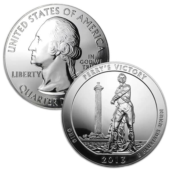 America the Beautiful - Perry's Victory and Peace Park 5 Ounce .999 Silver