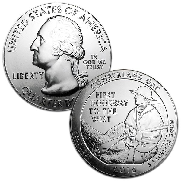 America the Beautiful - Cumberland Gap National Historical Park, 5 Ounce .999 Silver thumbnail