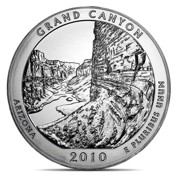 America the Beautiful - Grand Canyon National Park 5 Ounce .999 Silver