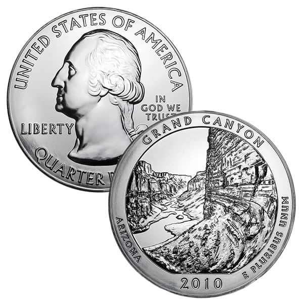 America the Beautiful - Grand Canyon National Park 5 Ounce .999 Silver