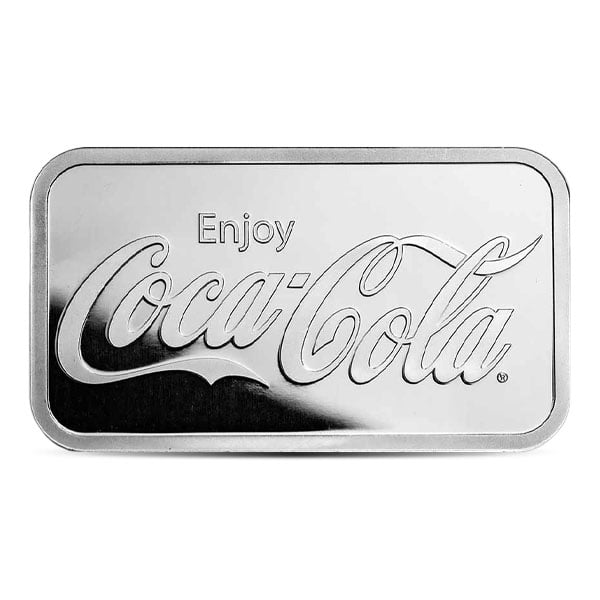 Coca-Cola Silver Bar - 5 Troy Ounce, .999 Pure