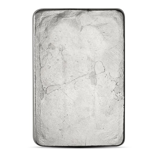 Johnson Matthey 5-oz Silver Bar (Poured), .999 Pure