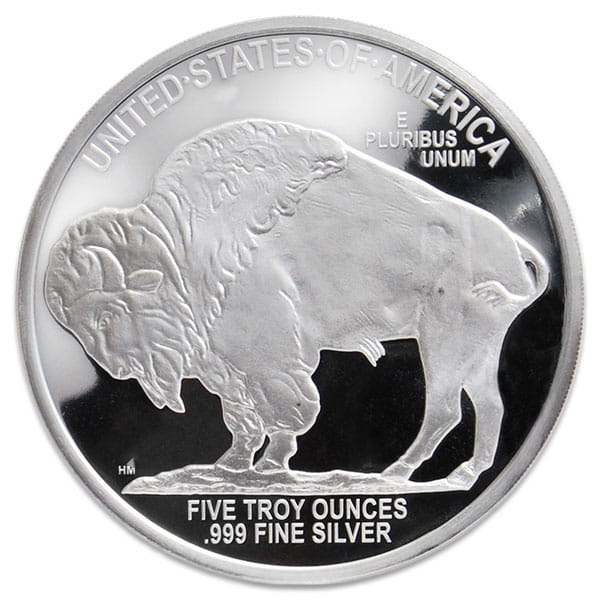 5 OUNCE Buffalo Silver Round