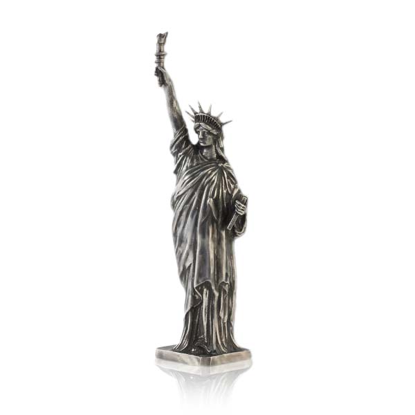 Lady Liberty - Sterling Silver Statue, 5 Troy Ozs, .925 Pure thumbnail