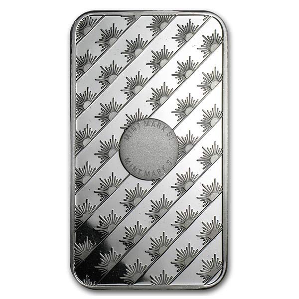 Sunshine Mint 5 Ounce Bar, .999 Pure Silver