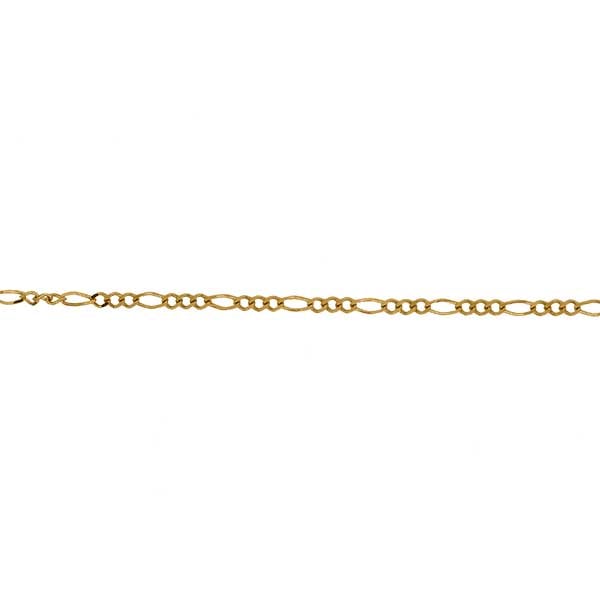 Gold Chain - 2.7 mm Figaro Design - 50.8 cm (20