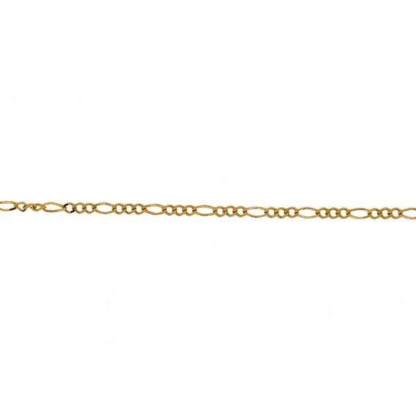 Gold Chain - 2.7 mm Figaro Design - 50.8 cm (20