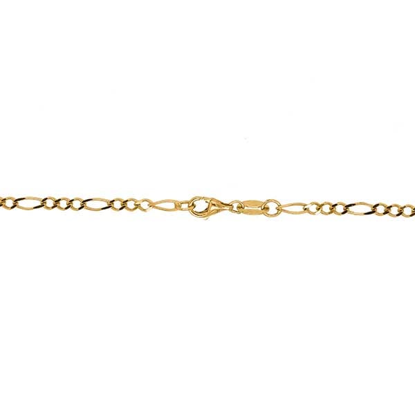 Gold Chain - 2.7 mm Figaro Design - 50.8 cm (20") Length, 6.6 Grams 22k Gold