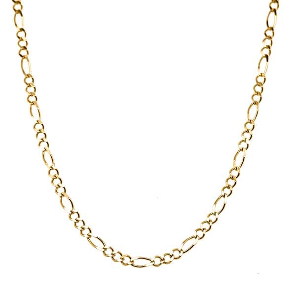 Gold Chain - 2.7 mm Figaro Design - 50.8 cm (20