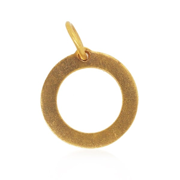 Gold Charm - Eternity **Matte Finish** - 6 Grams, .9999 Fine 24K Pure