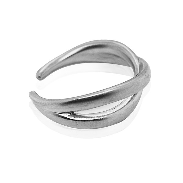 Platinum Ring - Modern Crossover **Matte Finish** - 6.5 Grams, .9995 ...