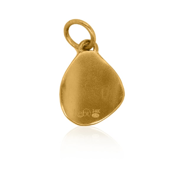 Gold Charm - Golden Oyster **Polished Finish** - 7.6 Grams, 24K Pure