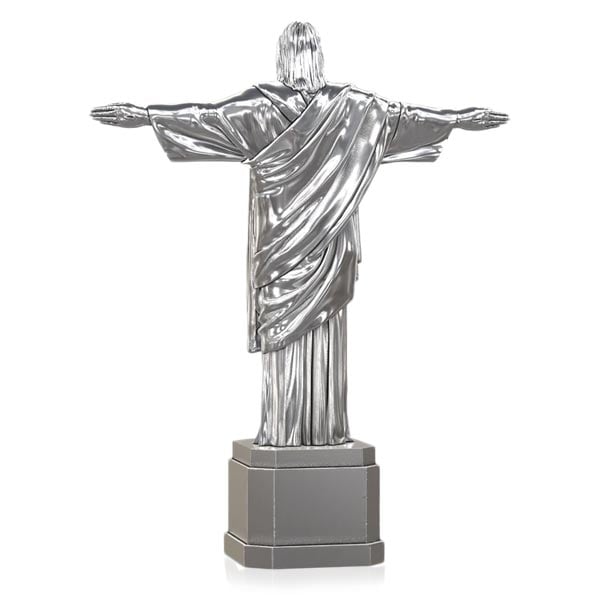 Christ the Redeemer - Sterling Silver Statue, 8 Troy Ozs, .925 Pure